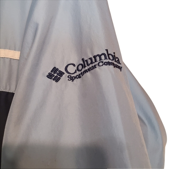Columbia blue white long-sleeved zip-up women's jacket - Picture 15 of 15